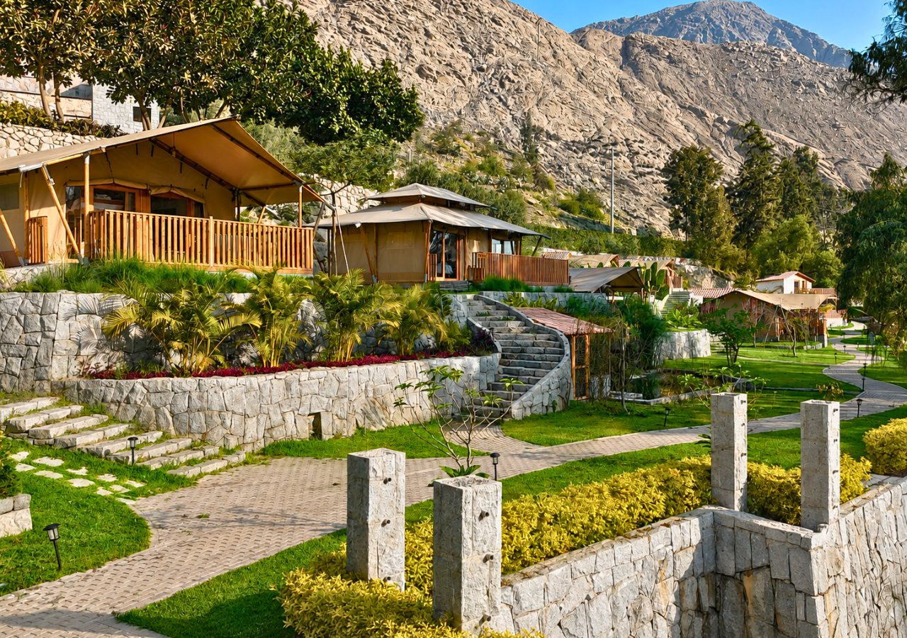 Glamping de Kankay Resort entre jardines y montañas